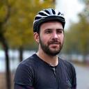 Portrait of Robert Johnson, a fit male cyclist.